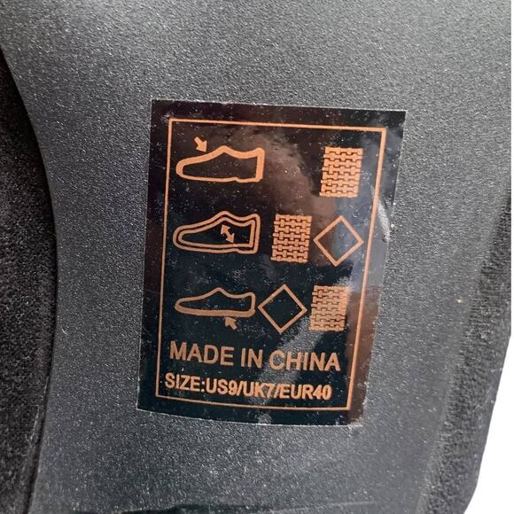 Qupid Vegan Suede Ankle Booties Back Zipper Block High Heel Women Size 9 Black - Picture 9 of 12